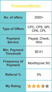 affiliate marketing with proleadsmedia