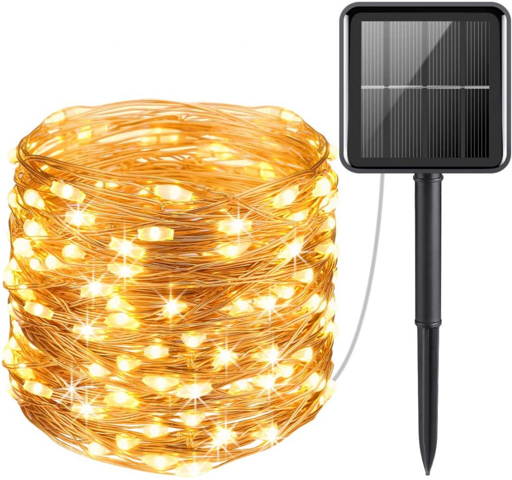 solar string lights outdoors