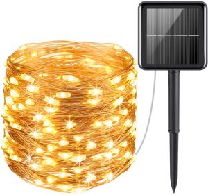 solar string lights outdoors