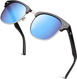 GQUEEN Classic Half Frame Polarized Sunglasses