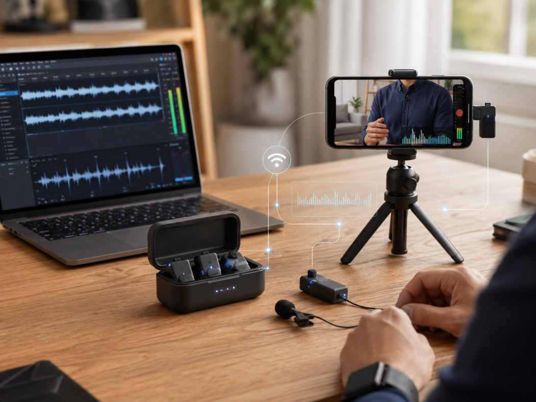 Wireless video recording workflow