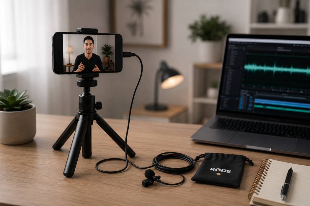 Rode SmartLav+ workflow