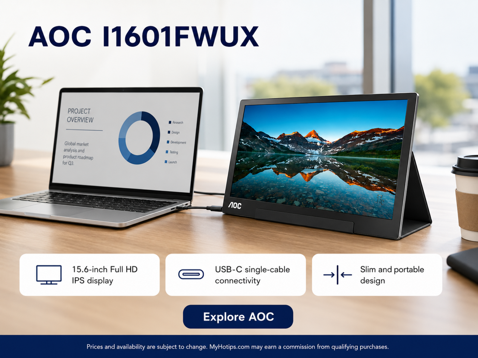 AOC Portable Work Screen