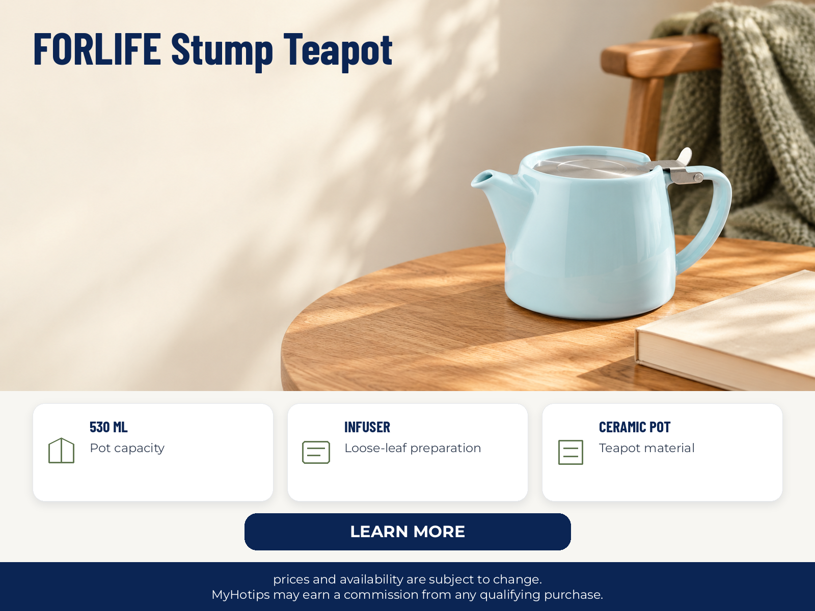 FORLIFE Stump Teapot
