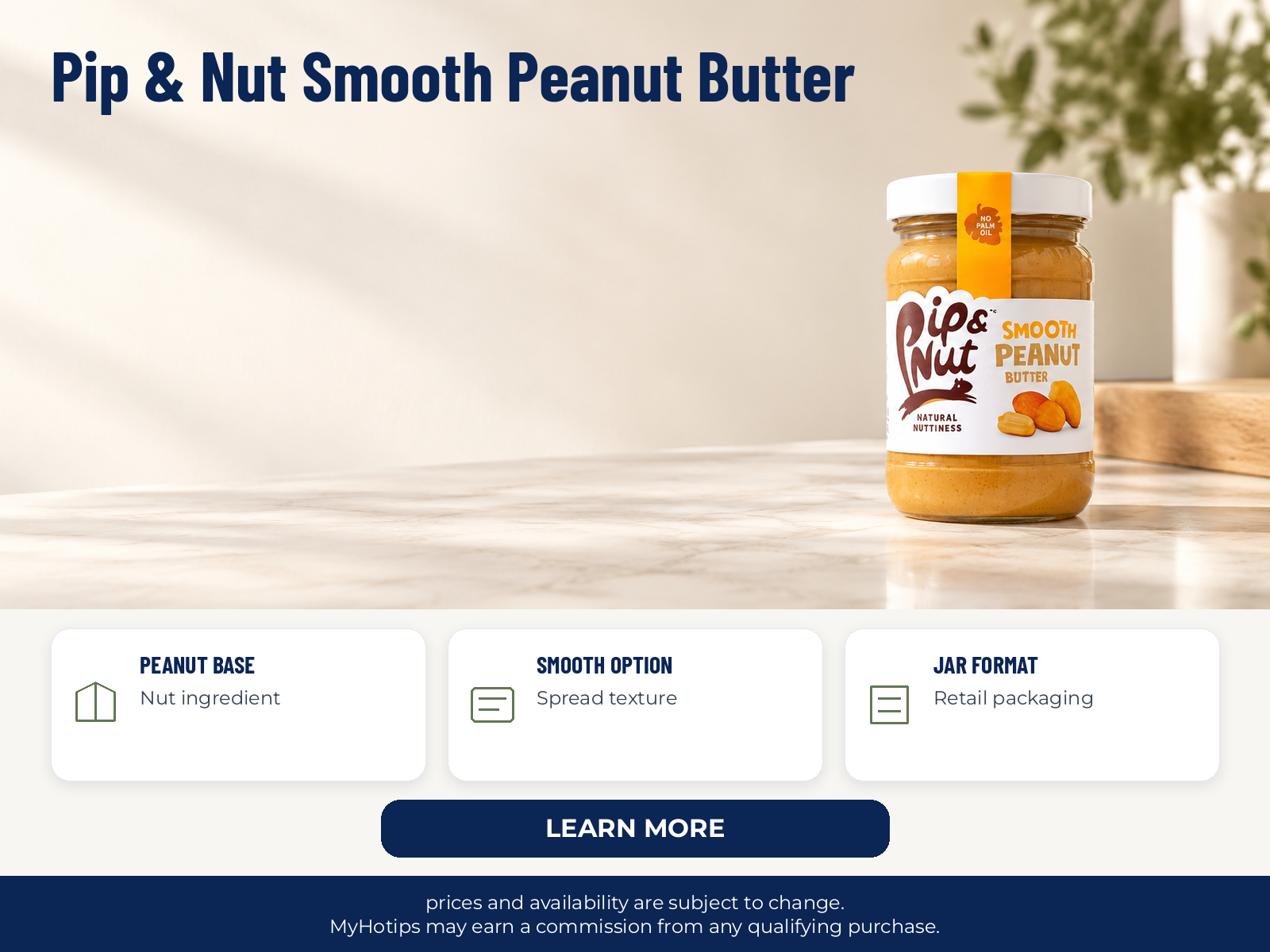 Pip & Nut Smooth Peanut Butter