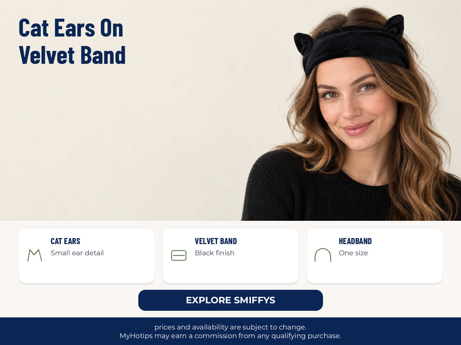 Cat Ears On Velvet Band