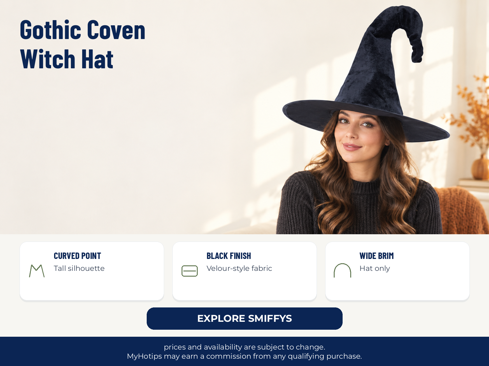 Gothic Coven Witch Hat