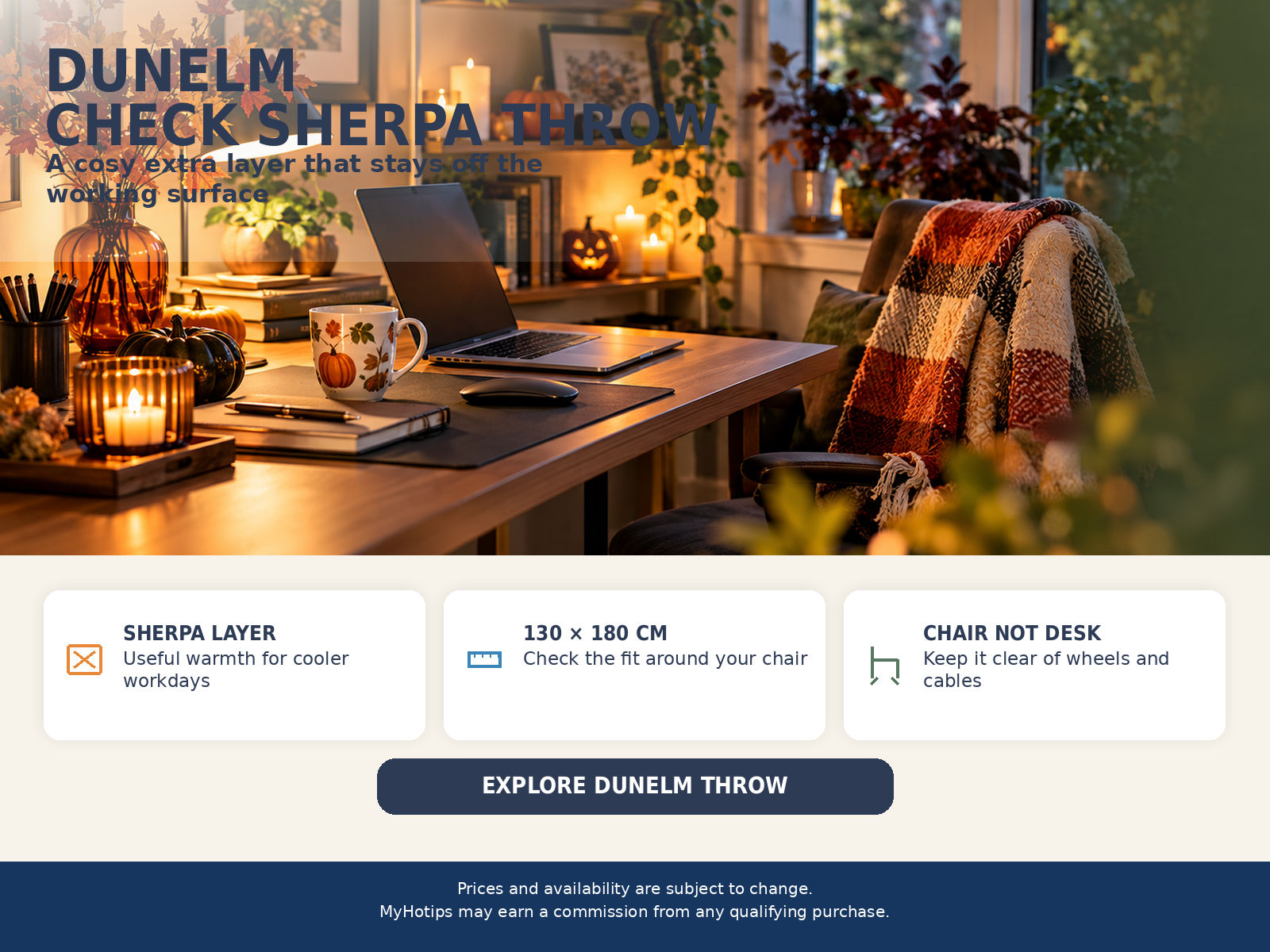 Dunelm Check Sherpa Throw