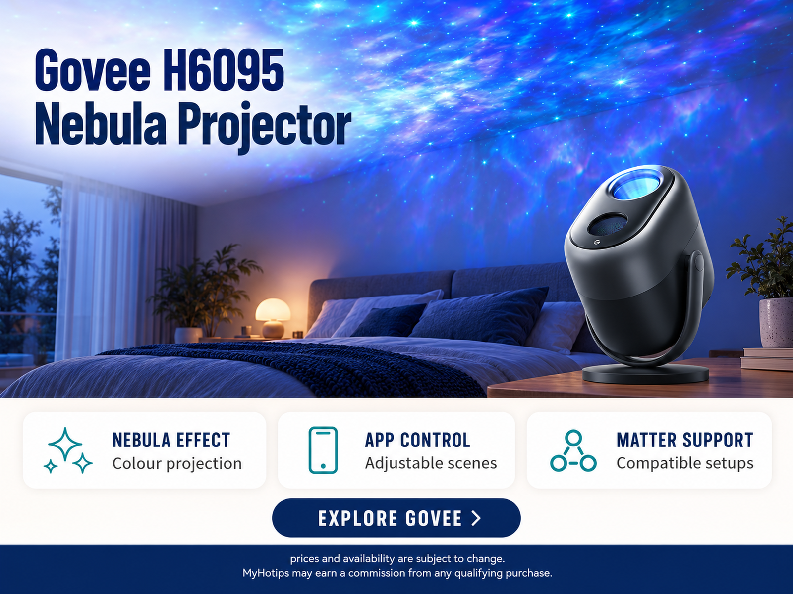 Govee H6095 Star Light Projector with Nebula Effect