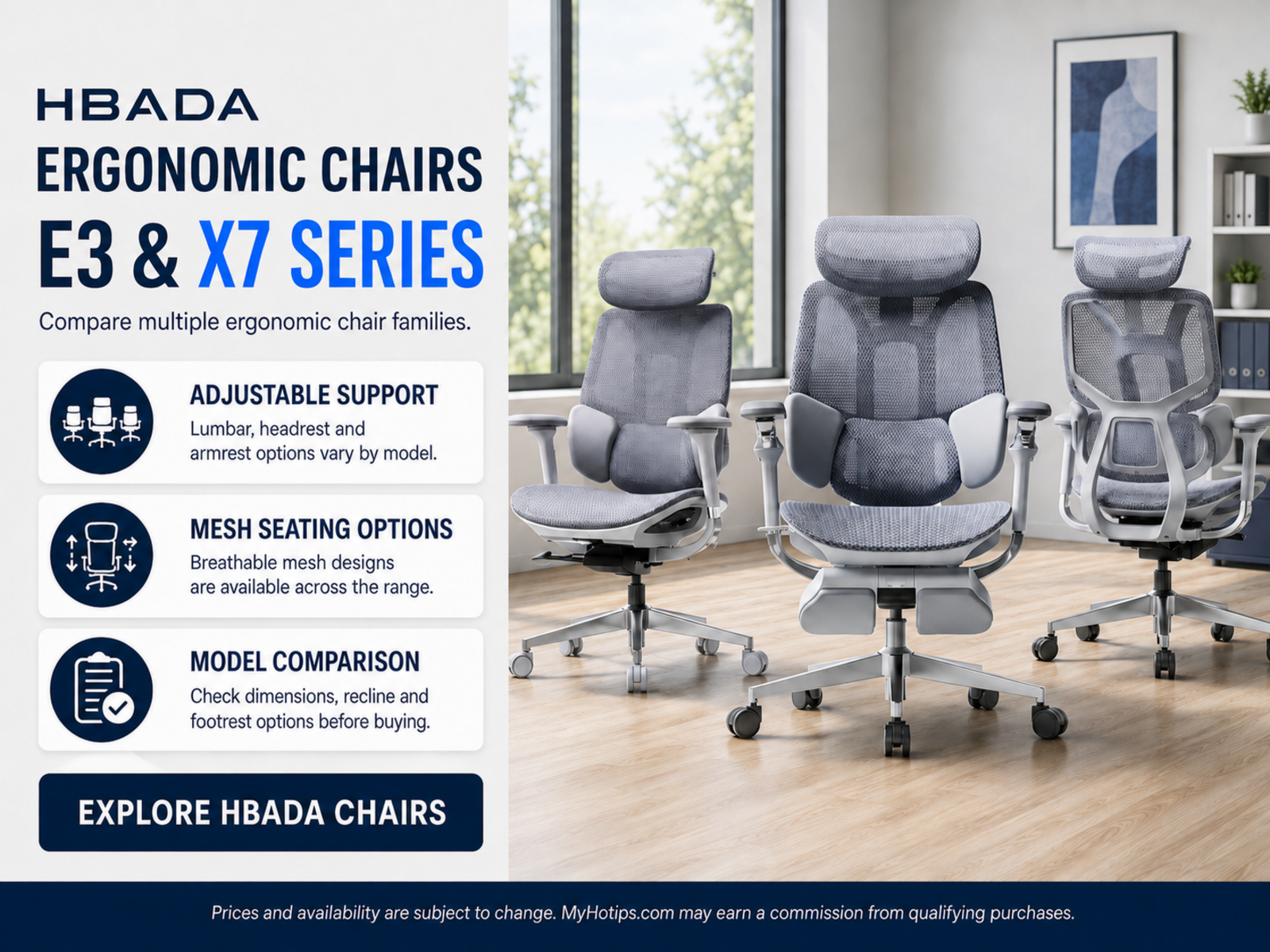 Hbada Ergonomic Chair Range