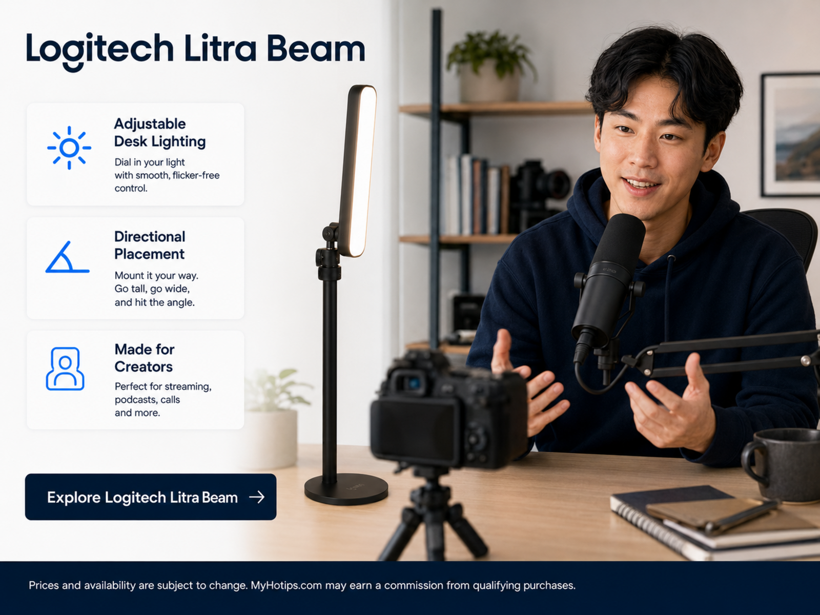 Adjustable Streaming Light