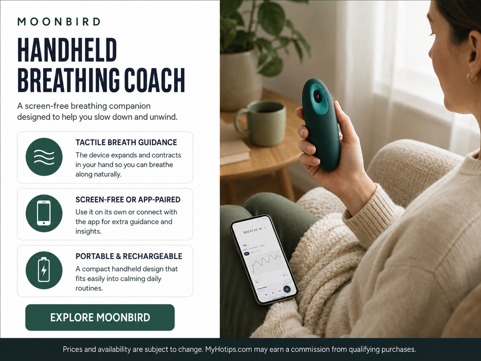 Screen-Free Tactile Breathing Coach