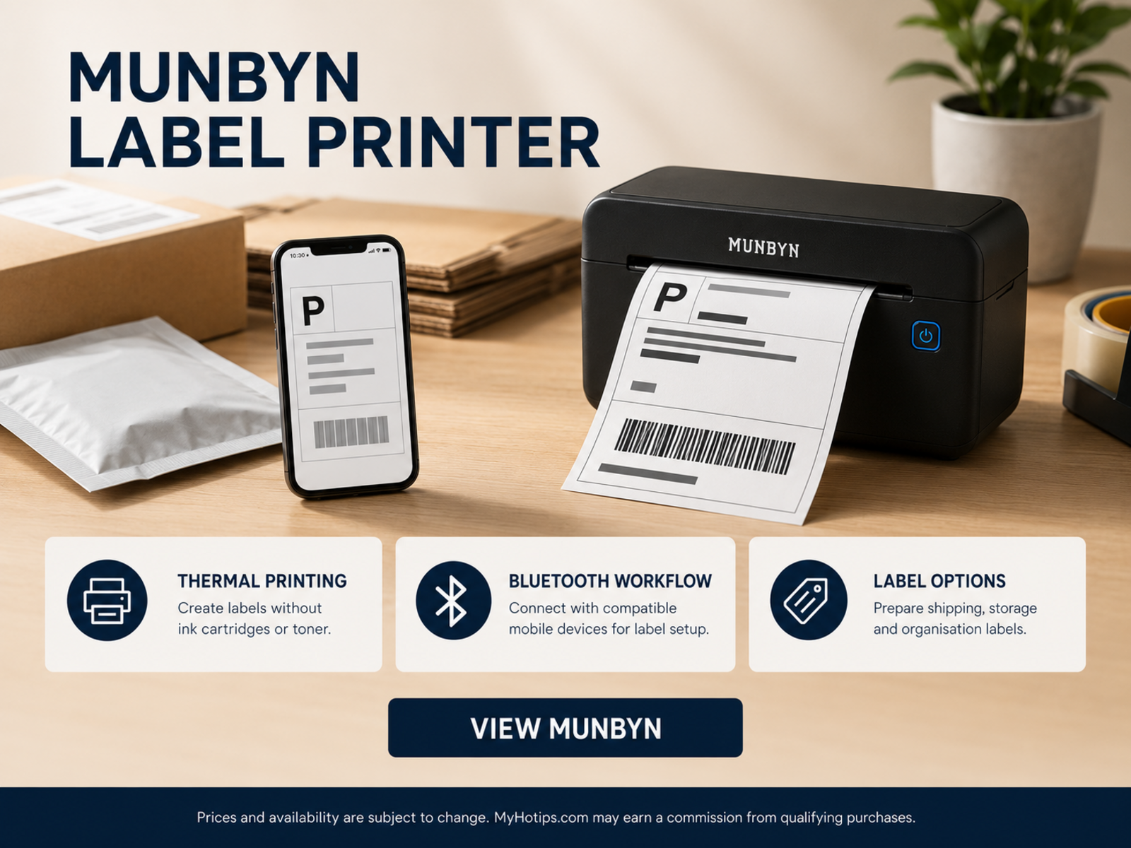 Bluetooth Label Printer