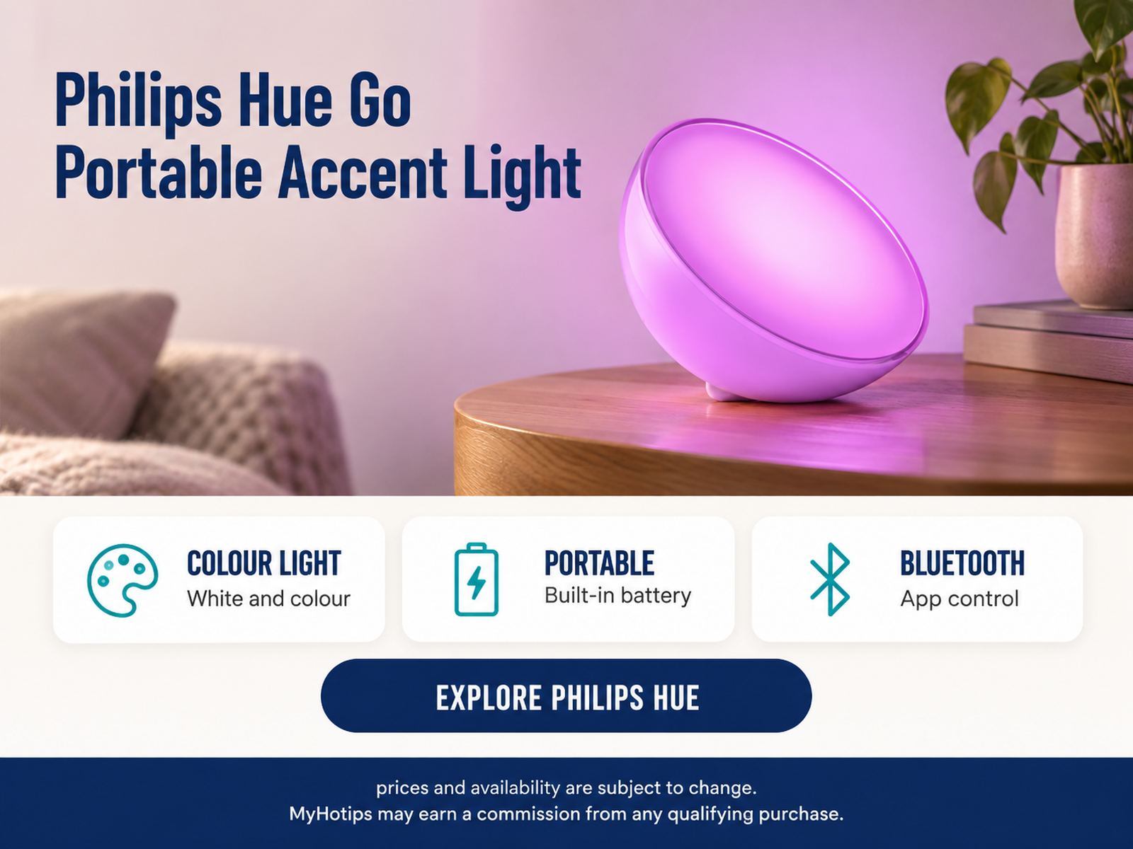 Philips Hue Go Portable Accent Light (7602031PU)