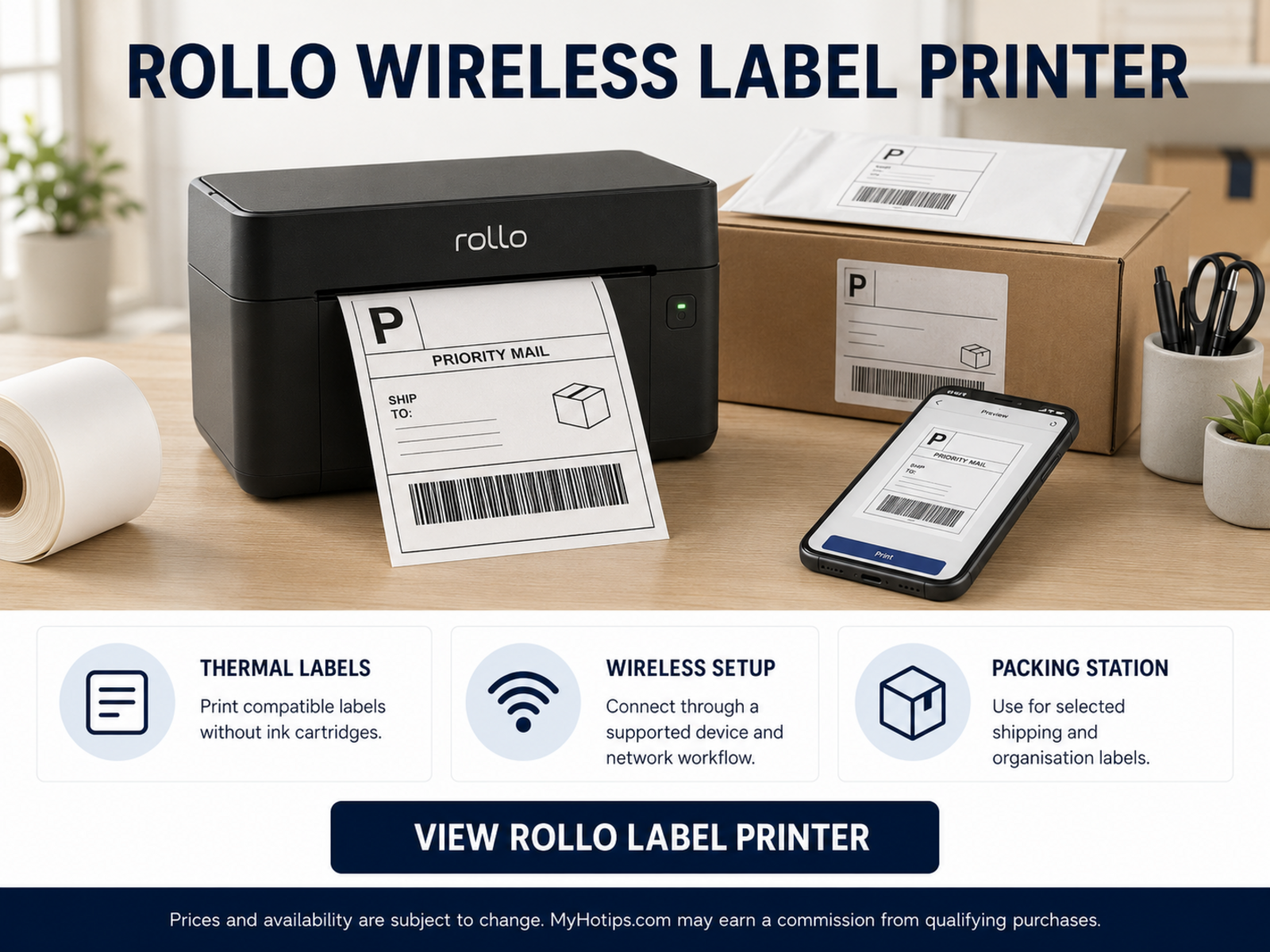 Wireless Shipping Labels