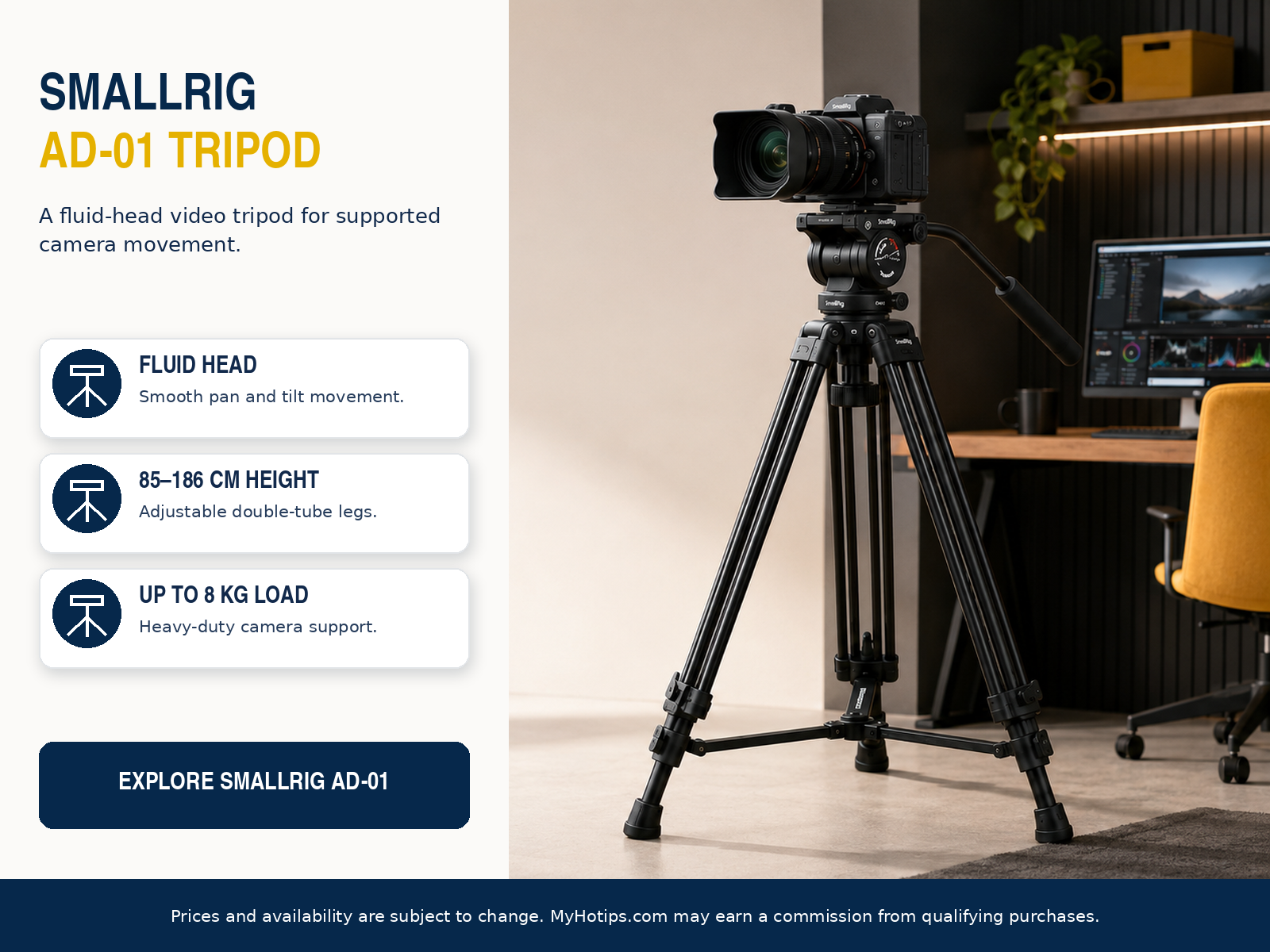 Stable Video Tripod Support