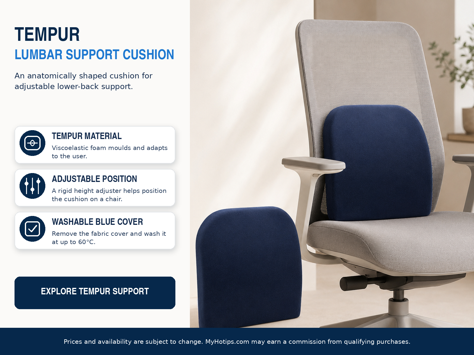 Adjustable Pressure-Relieving Back Support