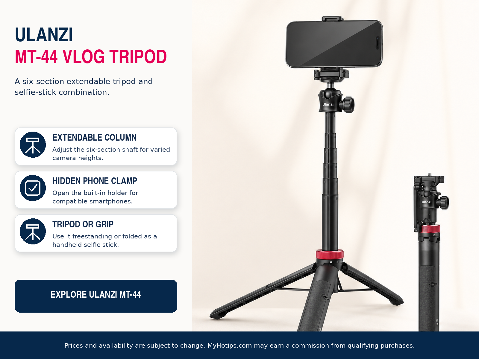 Flexible Vlogging Tripod