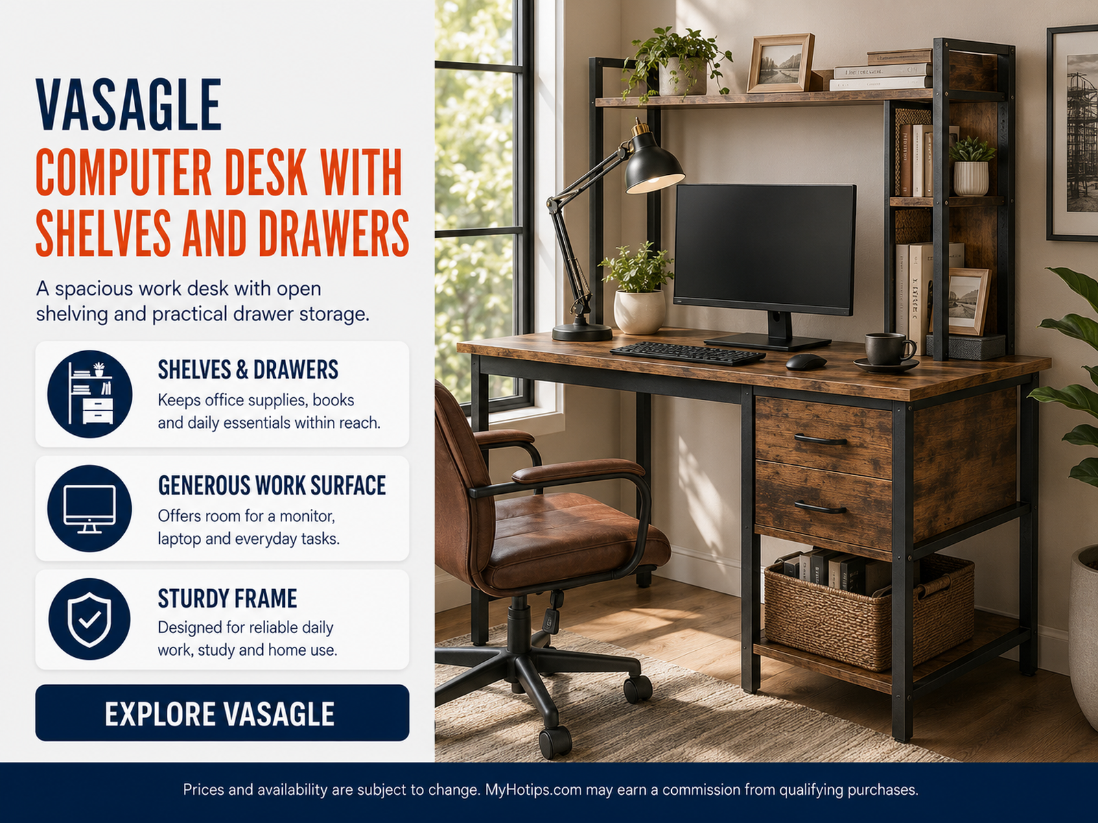 Desk Storage Without Bulk