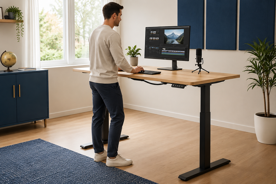 Best Creator Desk Setup SUPPORTING+FlexiSpot E7 Standing Desk