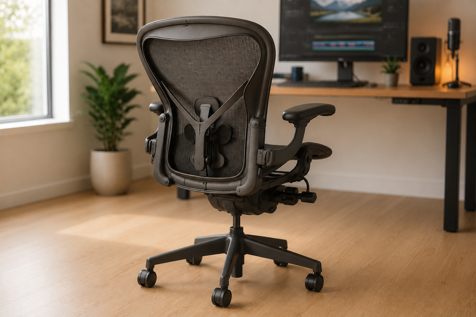 Best Creator Desk Setup SUPPORTING+Herman Miller Aeron