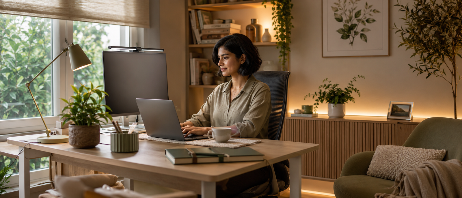 Best Lighting Ideas For A Calmer Home Office