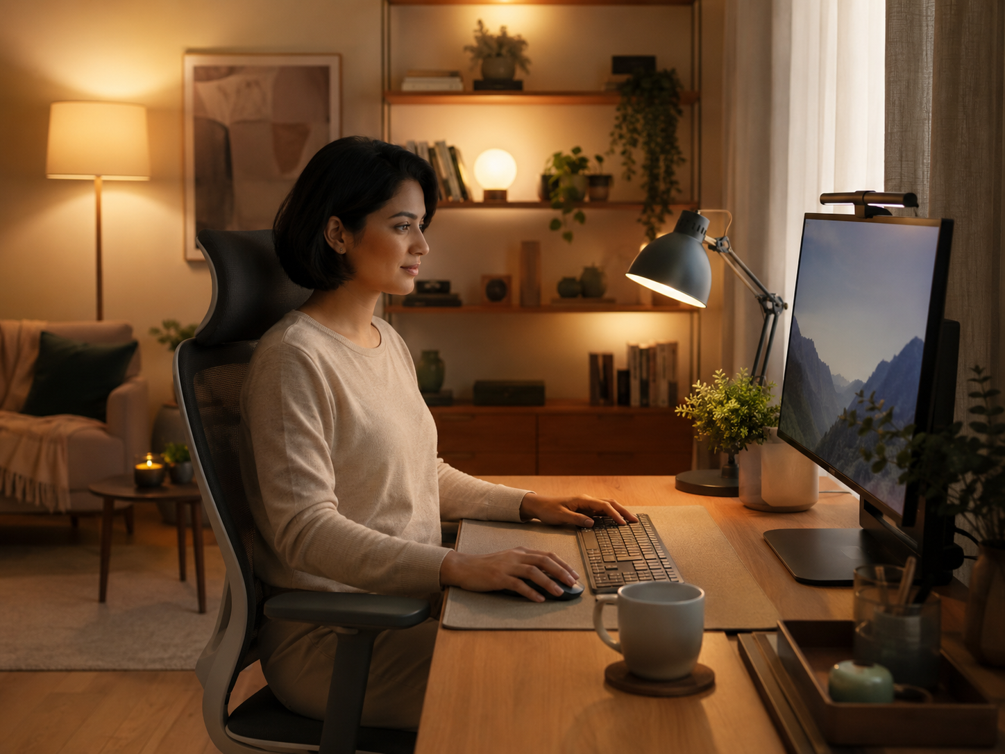 Best Lighting Ideas For A Calmer Home Office