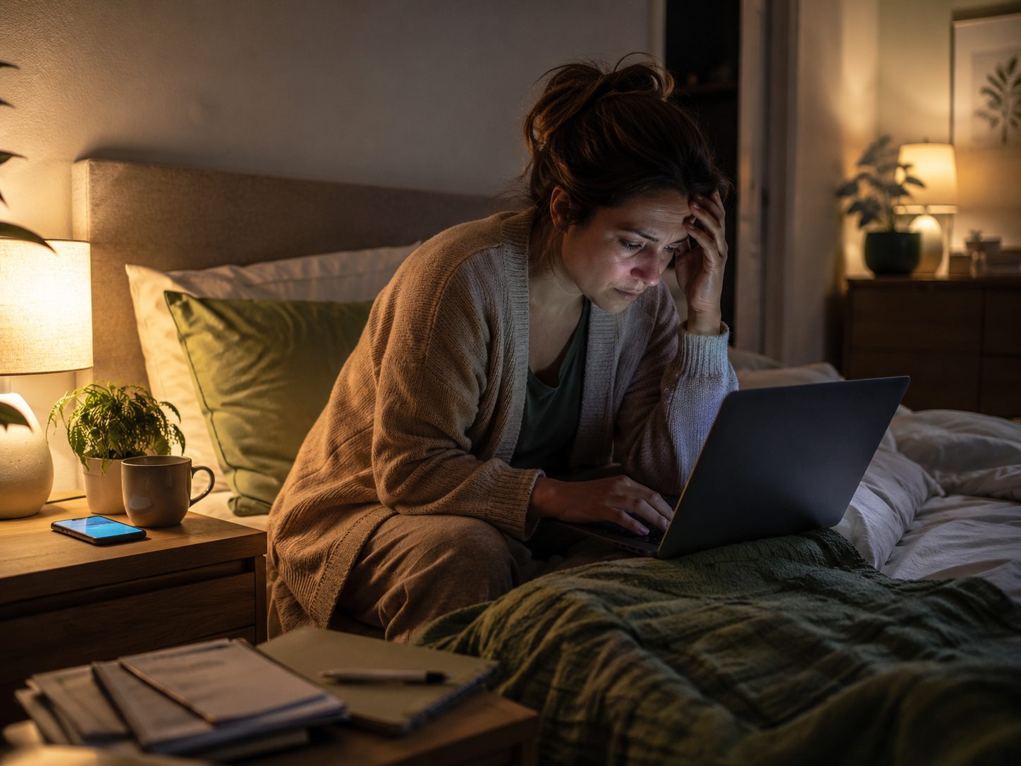 Desk Worker Sleep Problems And Evening Screen Habits