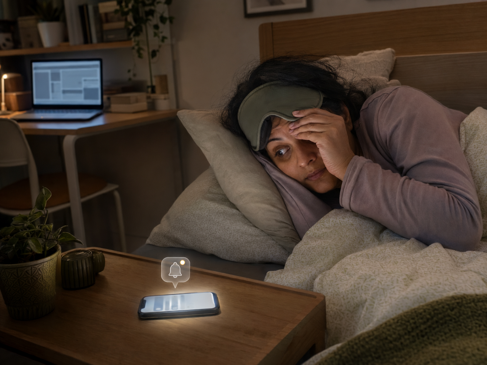 Desk Worker Sleep Problems And Evening Screen Habits