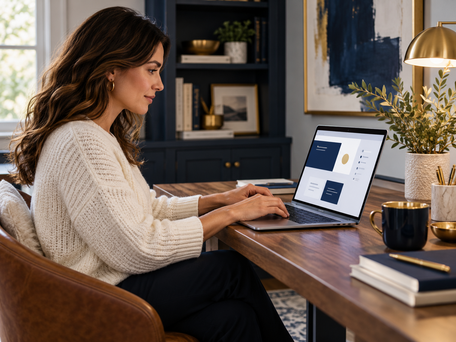 A home-office creator developing a simple browser-based tool