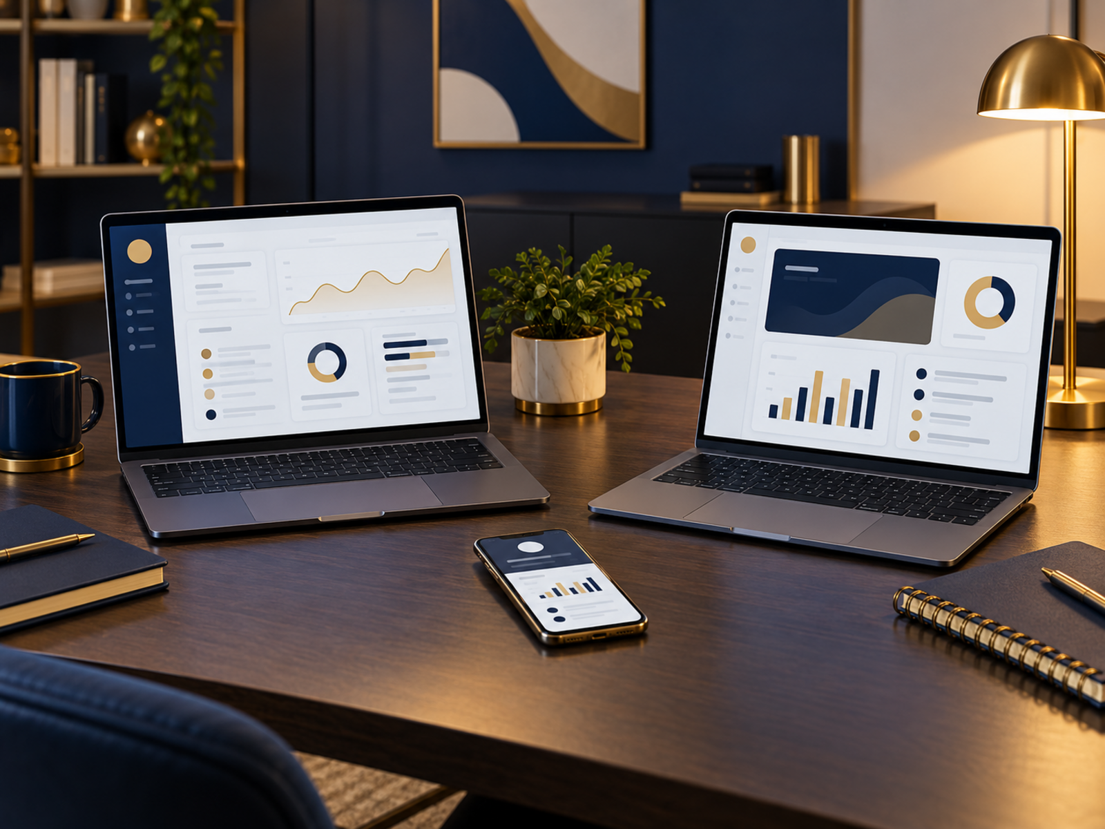 Separate devices used to check different user accounts