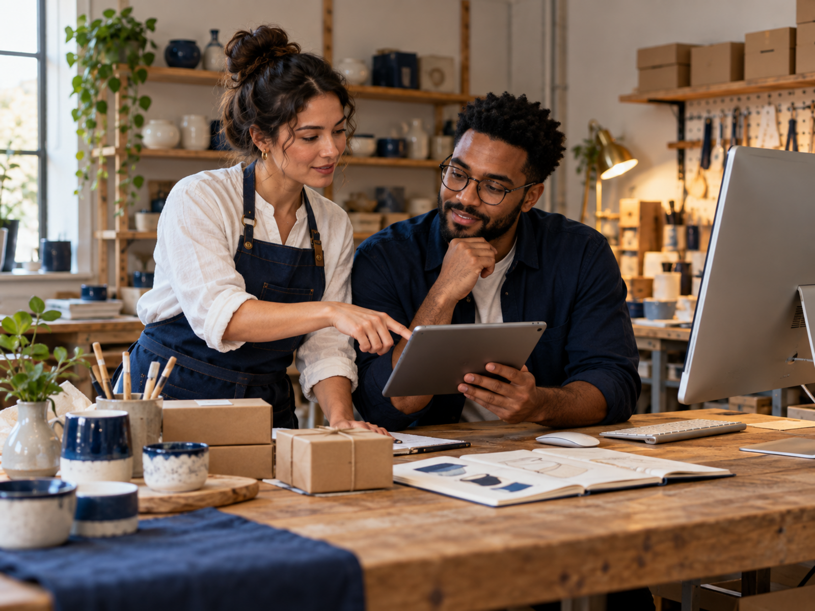 A small business owner trying a practical digital workflow