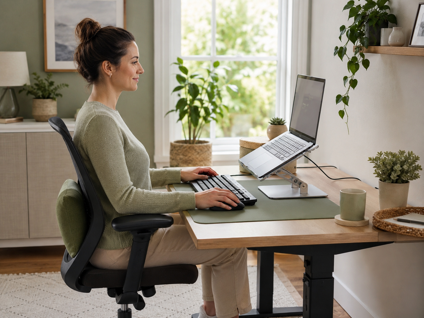 Laptop Stands Keyboards And Mouse Setup For Better Posture