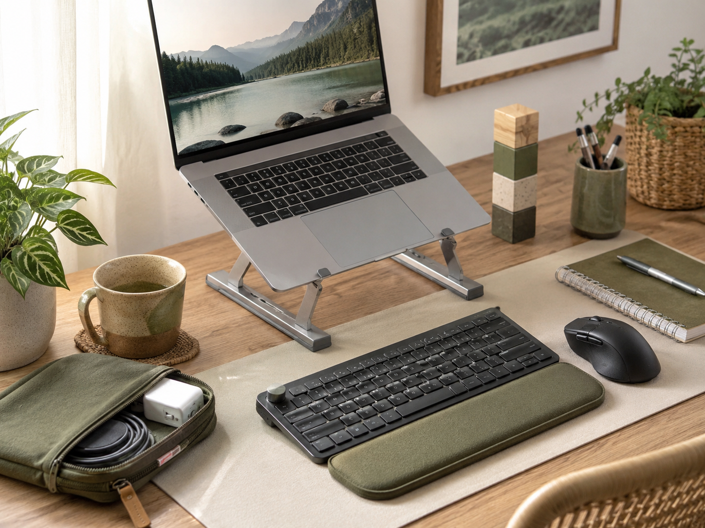 Laptop Stands Keyboards And Mouse Setup For Better Posture
