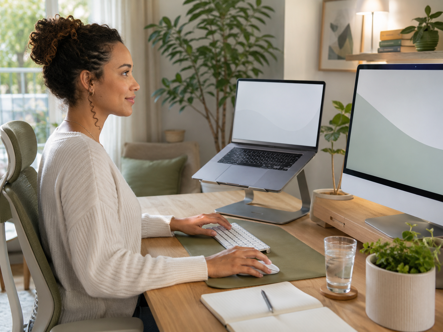 Laptop Stands Keyboards And Mouse Setup For Better Posture