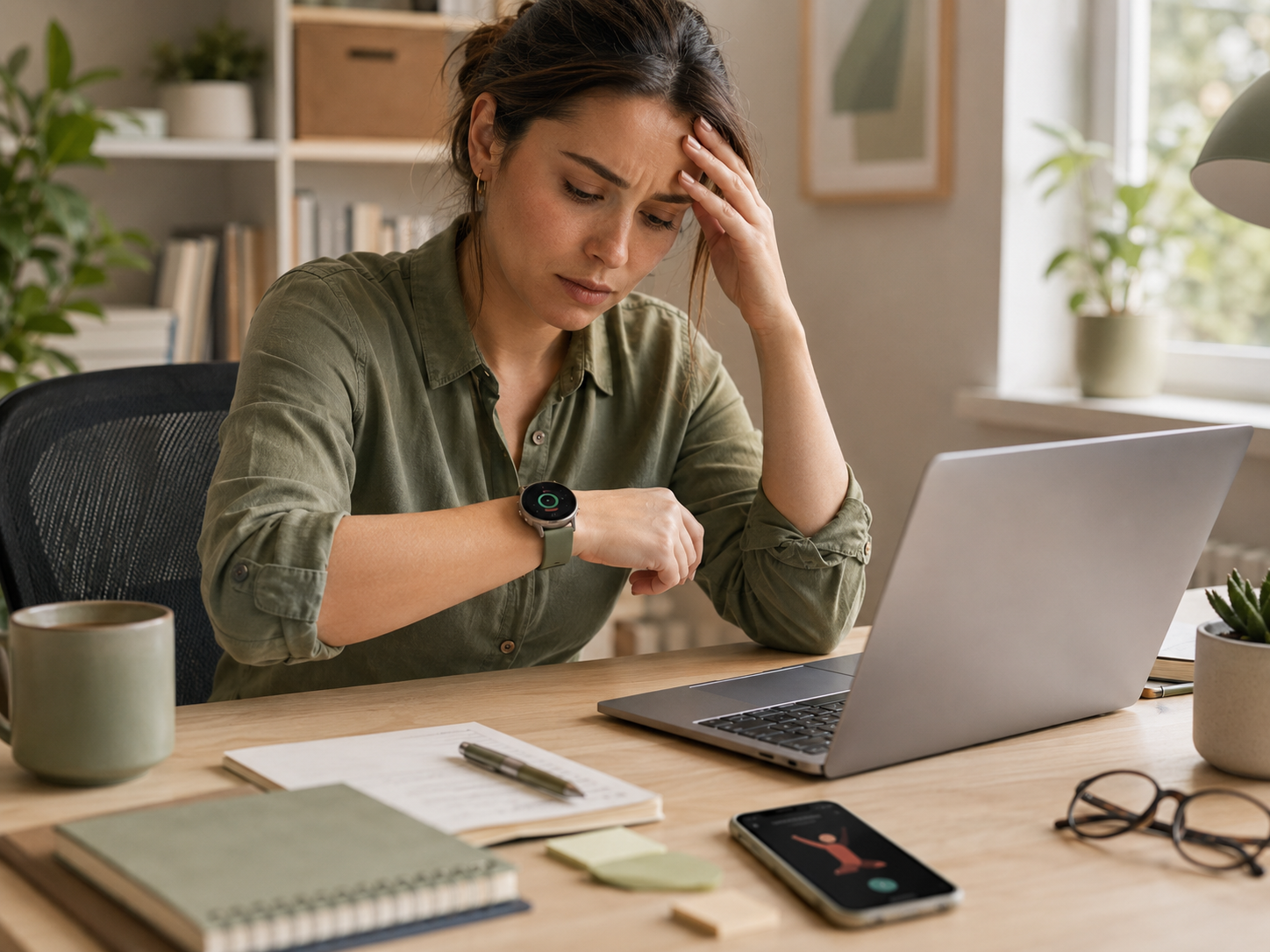 Smart Watches Step Goals And Desk Worker Motivation
