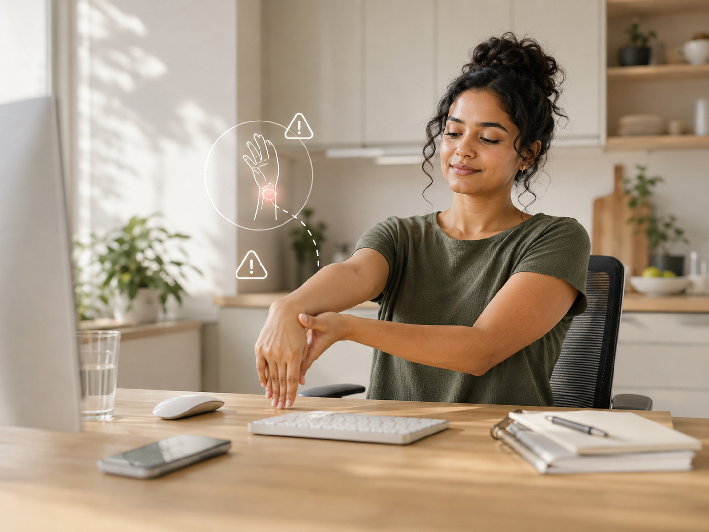 The Best Desk Stretches For Busy Workdays Supporting Contraindication Gentle Wrist Stretches