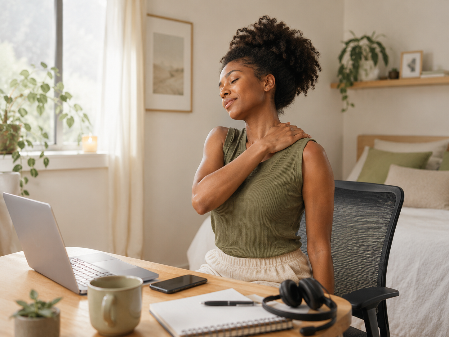 The Best Desk Stretches For Busy Workdays Supporting Neck And Shoulder Desk Stretches