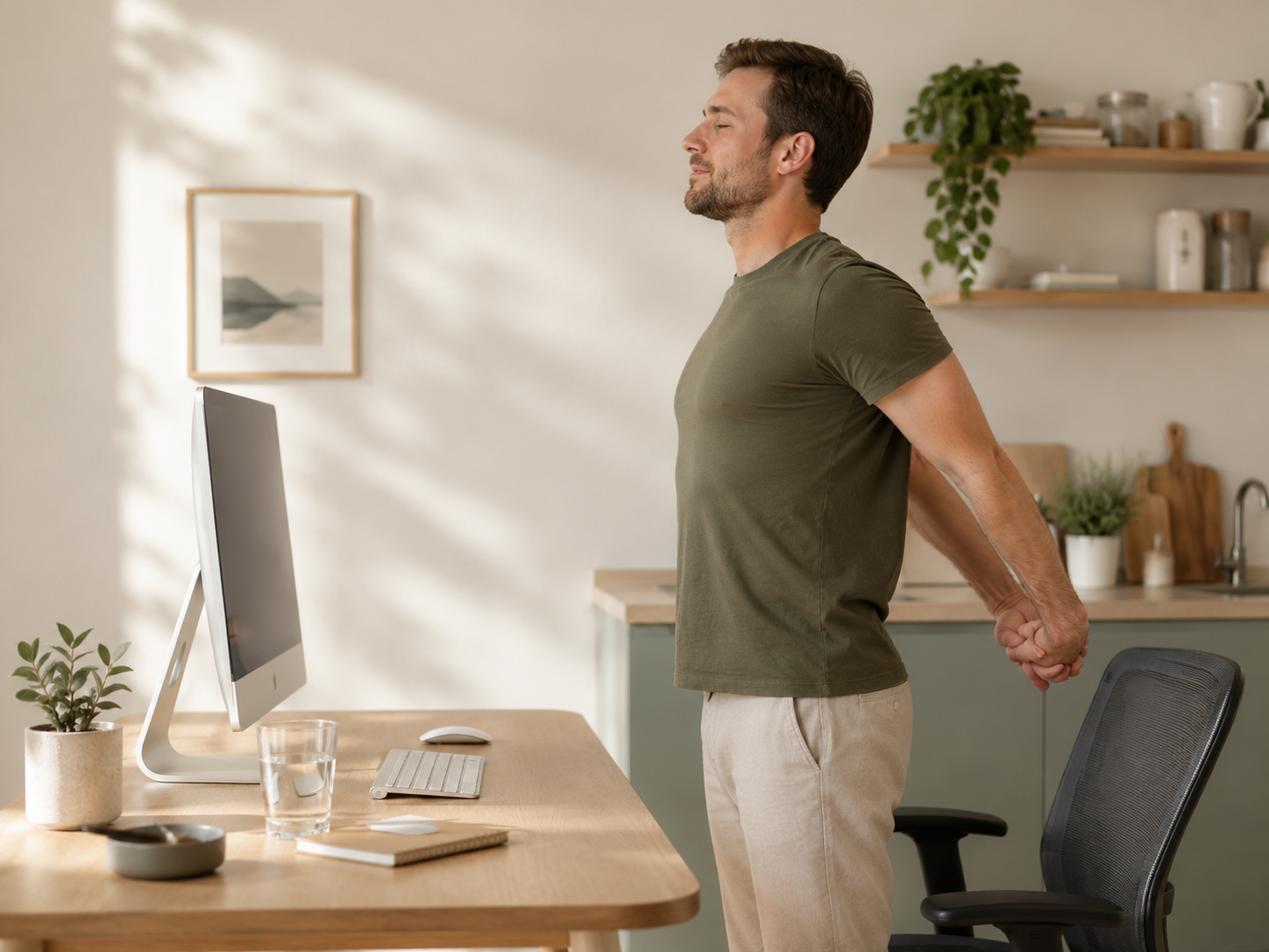 The Best Desk Stretches For Busy Workdays Supporting Upper Back And Chest Opening Stretches