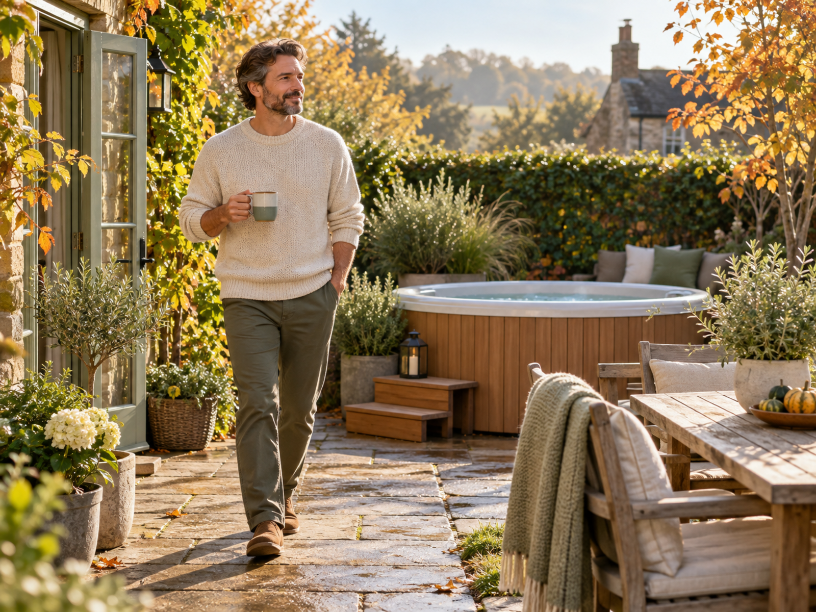 A quiet morning outdoors without a device
