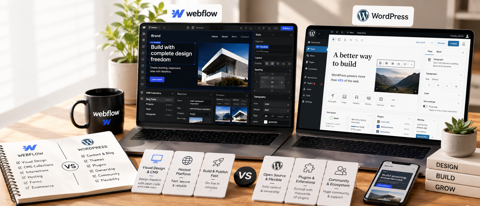 Webflow Vs Wordpress