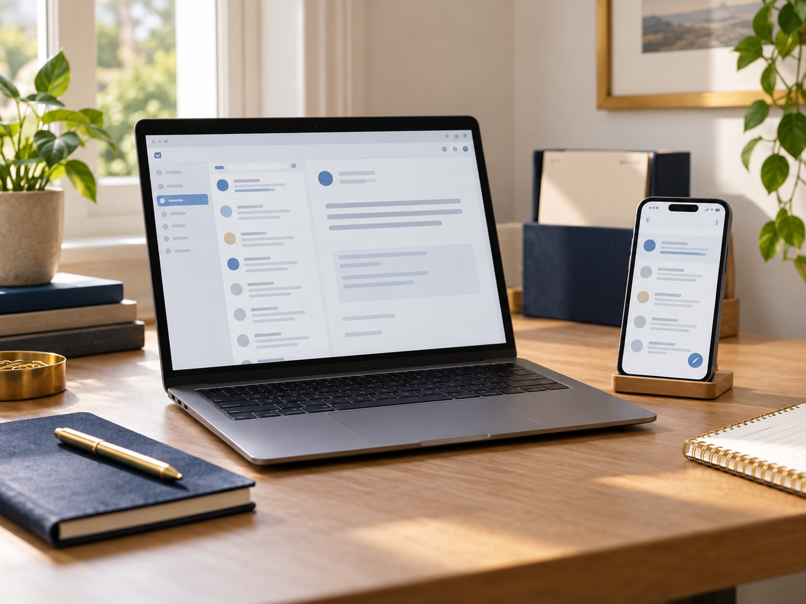 Incoming and outgoing messages being checked on two devices without readable text